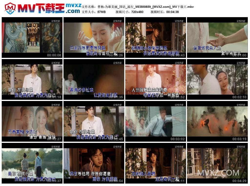 曹杨-为谁美丽_国语_流行_MEB00859